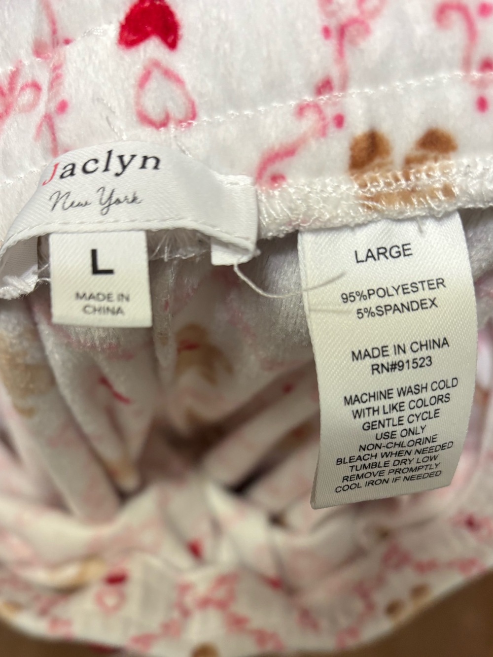 ❤️(Women’s Large) Jaclyn New York Gingerbread Print Pajama Pants - Picture 4 of 4